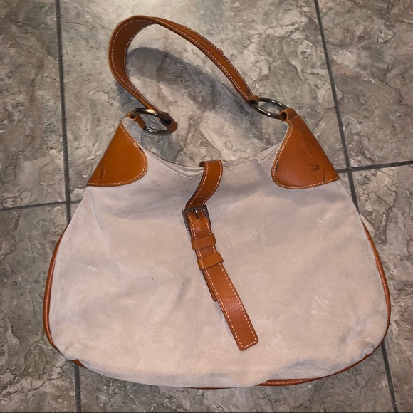 SUEDE PURSE GOOD CONDITION - Picture 1 of 4